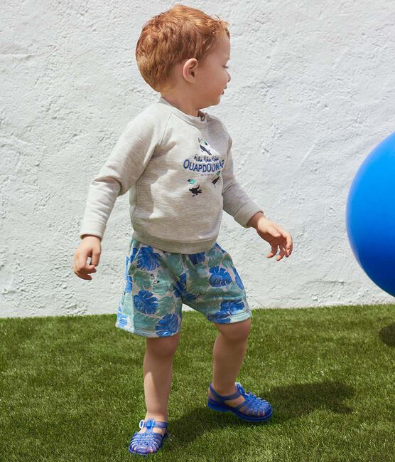 Short bebé niño estampado gris BELUGA/blanco MULTICO
