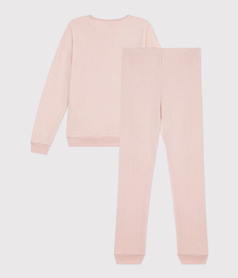 Pijama de rizo para mujer rosa