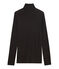 Cuello cisne para mujer en algodón ligero negro NOIR