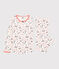 Pijama con estampado de París de niña de algodón orgánico blanco MARSHMALLOW/blanco MULTICO