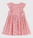 Vestido infantil sin mangas de algodón con flores
