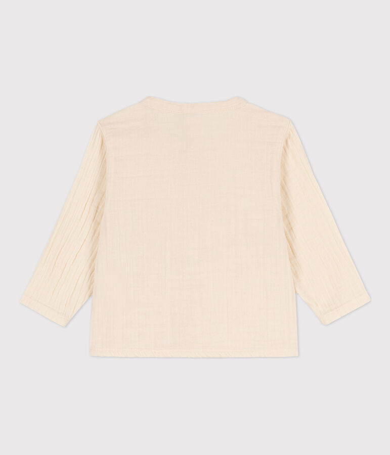 Camisa de gasa de algod&oacute;n de beb&eacute; crudo AVALANCHE