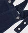 Vestido peto vaquero de niña azul DENIM BLEU FONCE