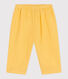 Pantalón liso de gasa de algodón para bebé