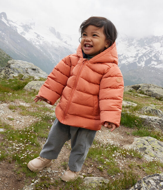 Abrigo con forro polar de bebé rosa SIENNA