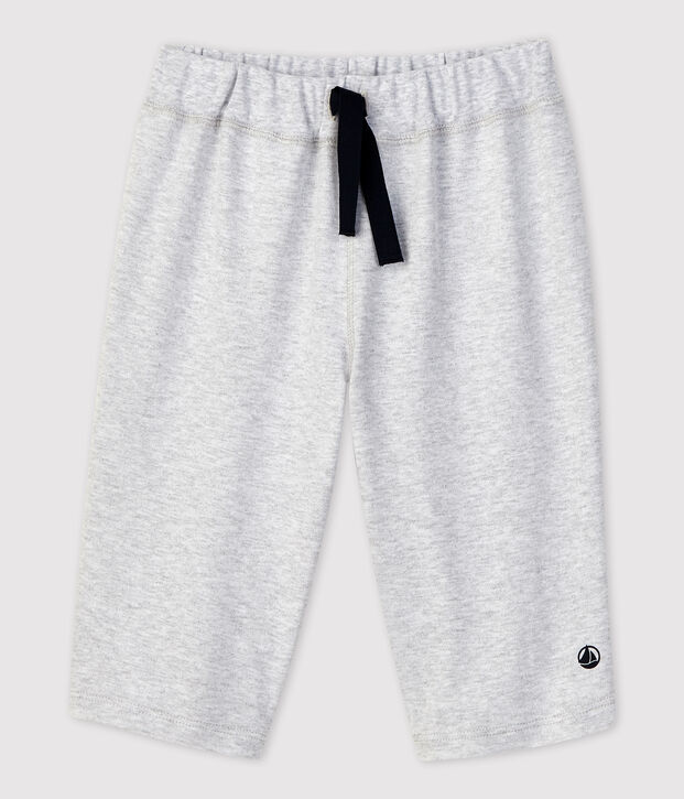 Bermudas de algod&oacute;n de ni&ntilde;o gris