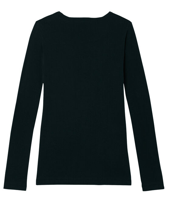Camiseta de manga larga icónica de mujer negro NOIR