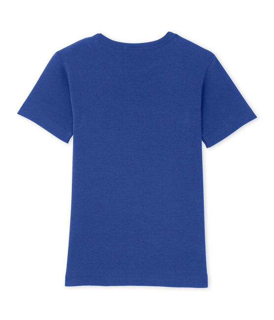 Camiseta de niño con un motivo estampado azul Peter