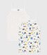 Juego de camisetas de tirantes infantiles de algodón con estampado de París