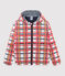 Cortavientos cálido infantil unisex blanco MARSHMALLOW+SIGNAL/rojo MULTICO