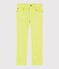 Pantalón de sarga de niño amarillo CITRONEL