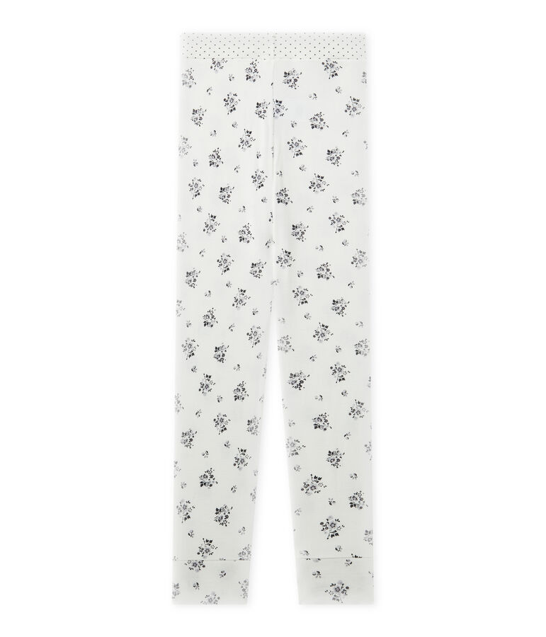 Pantal&oacute;n de pijama para ni&ntilde;a blanco LAIT/gris GRIS/ MULTICO