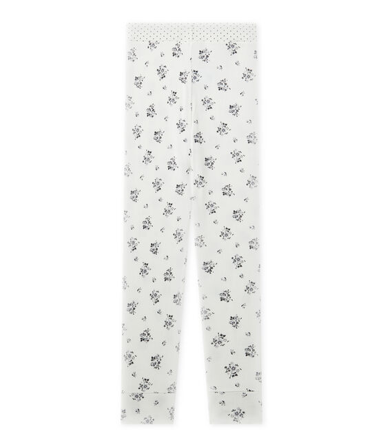 Pantalón de pijama para niña blanco LAIT/gris GRIS/ MULTICO