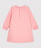 Vestido acolchado ecológico de bebé. rosa CHARME