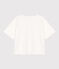 Camiseta LE BOXY de algodón para mujer blanco MARSHMALLOW