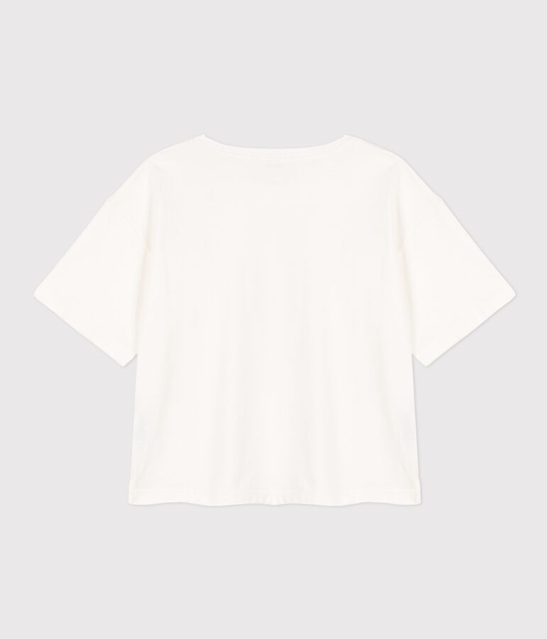 Camiseta LE BOXY de algod&oacute;n para mujer blanco