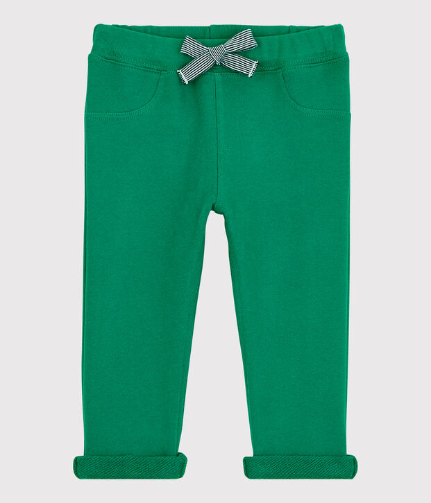 Pantal&oacute;n de mulet&oacute;n de beb&eacute;. verde