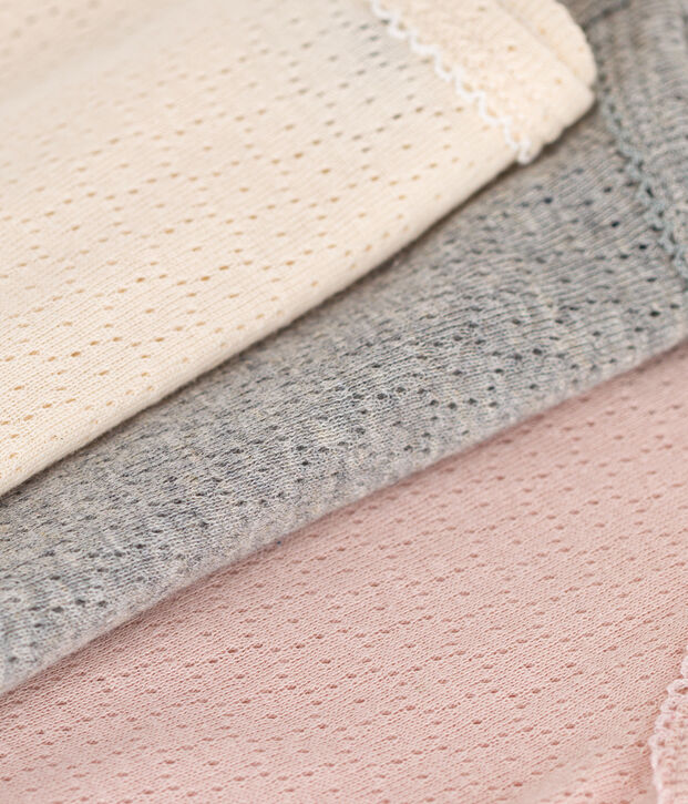 Juego de 3 bodis de tirantes de algod&oacute;n de beb&eacute; multicolor