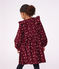 Vestido infantil de manga larga de terciopelo con flores rojo/multicolor