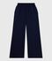 Pantalón de algodón para mujer azul SMOKING