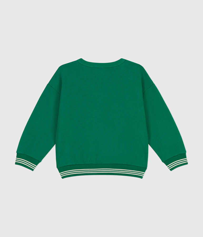 Sudadera de felpa para ni&ntilde;o/ni&ntilde;a verde JARDIN