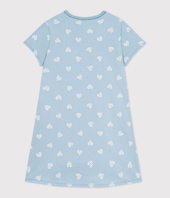 Camisón infantil de algodón de manga corta con estampado de corazones MIMI/ ECUME
