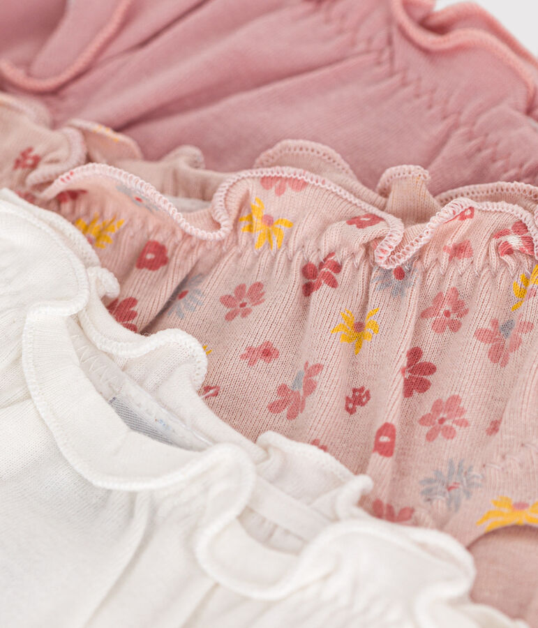 Juego de 3 braguitas con volantes de algod&oacute;n infantiles variante 1