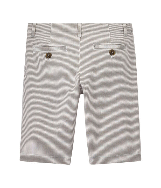 Bermuda para ni&ntilde;o a rayas gris/blanco