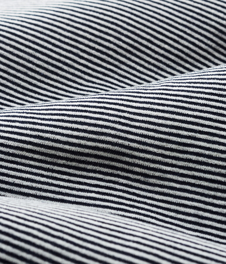 Saco de terciopelo para beb&eacute; azul/blanco