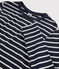 Camiseta icónica con cuello redondo para mujer azul SMOKING/blanco MARSHMALLOW