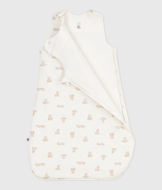Saco para bebé de algodón con estampado de osos TOG 2 MARSHMALLOW/ BRUN