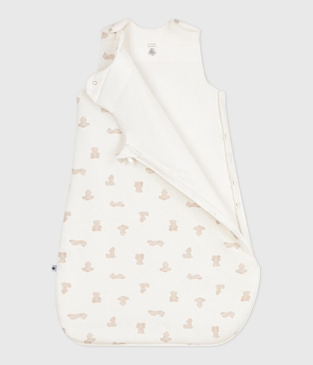 Saco para beb&eacute; de algod&oacute;n con estampado de osos TOG 2 blanco/BRUN