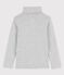 Jersey de cuello cisne de niña/niño gris BELUGA