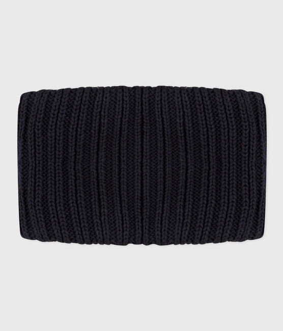 Braga de cuello de punto con forro de tejido polar para bebé, niño o niña azul SMOKING
