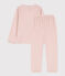 Pijama de terciopelo para niña rosa SALINE