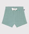 Pantalón corto de rizo de algodón para bebé verde PAUL