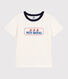 Camiseta infantil estampada de manga corta