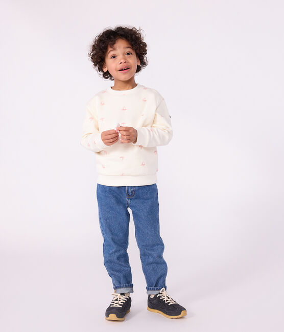 Sudadera infantil de algodón con estampado rojo MILK/ POMPEI