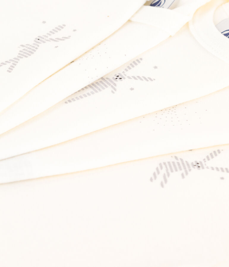 Juego de 5 bodis de punto de beb&eacute;. variante 1