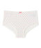 Shortie estampado en jersey stretch blanco LAIT/blanco MULTICO
