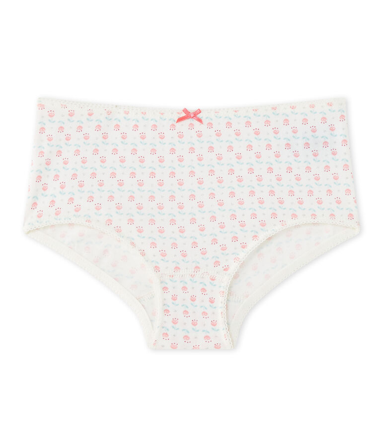 Shortie estampado en jersey stretch blanco/multicolor
