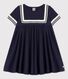 Vestido de manga corta de algodón orgánico de niña