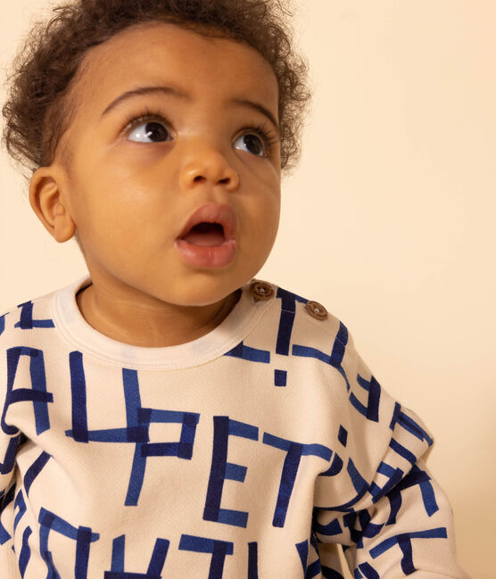 Sudadera de muletón estampada para bebé blanco AVALANCHE/ MULTICO