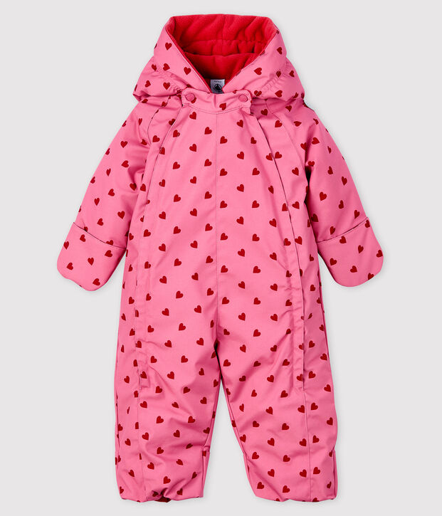 Mono de piloto para beb&eacute; ni&ntilde;a rosa/rojo