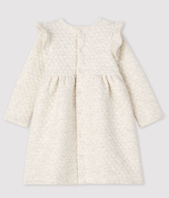 Vestido de manga larga para bebé niña beige MONTELIMAR CHINE