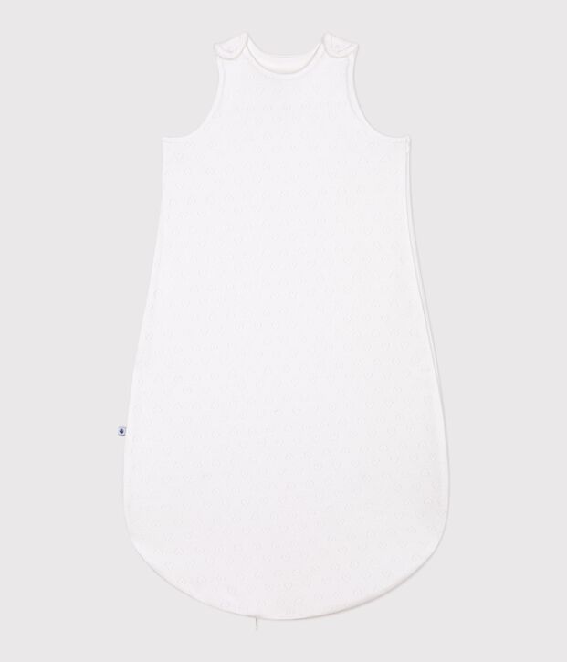 Saco para beb&eacute; de algod&oacute;n calado con coraz&oacute;n TOG 0,5 blanco