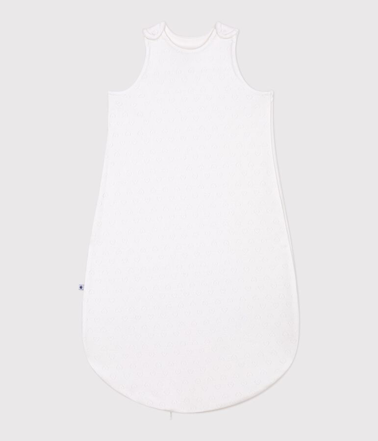 Saco para beb&eacute; de algod&oacute;n calado con coraz&oacute;n TOG 0,5 blanco