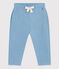 Pantalón de muletón de bebé azul AZUL