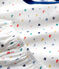 Pijama de manga corta estampado con letras multicolores de niño de algodón orgánico blanco MARSHMALLOW/blanco MULTICO