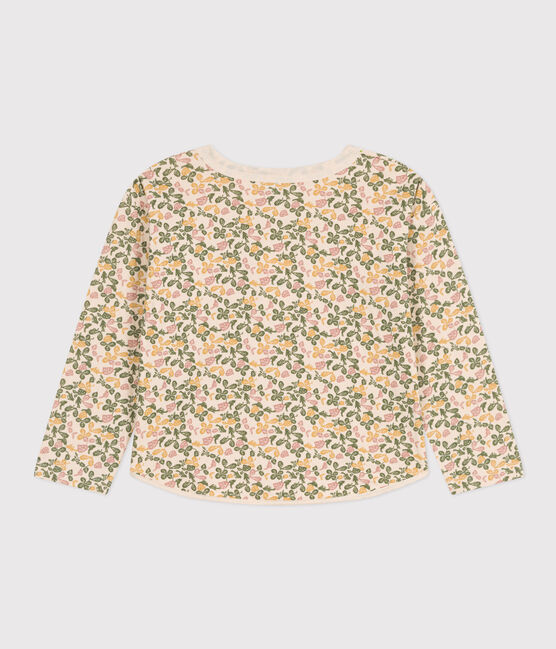Camiseta de manga larga estampada de túbico para niña blanco AVALANCHE/ MULTICO